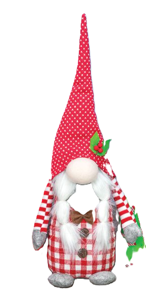 Rosey Red Gnome Sitter Decor - Girl