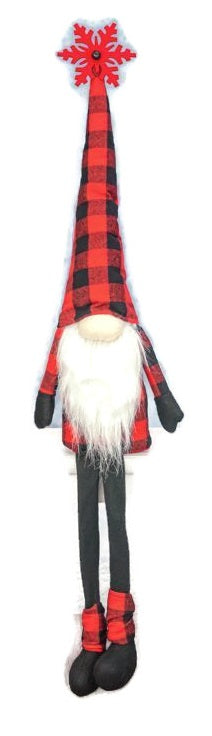 Lumberjack Gnome Dangle Legs Plush Decor