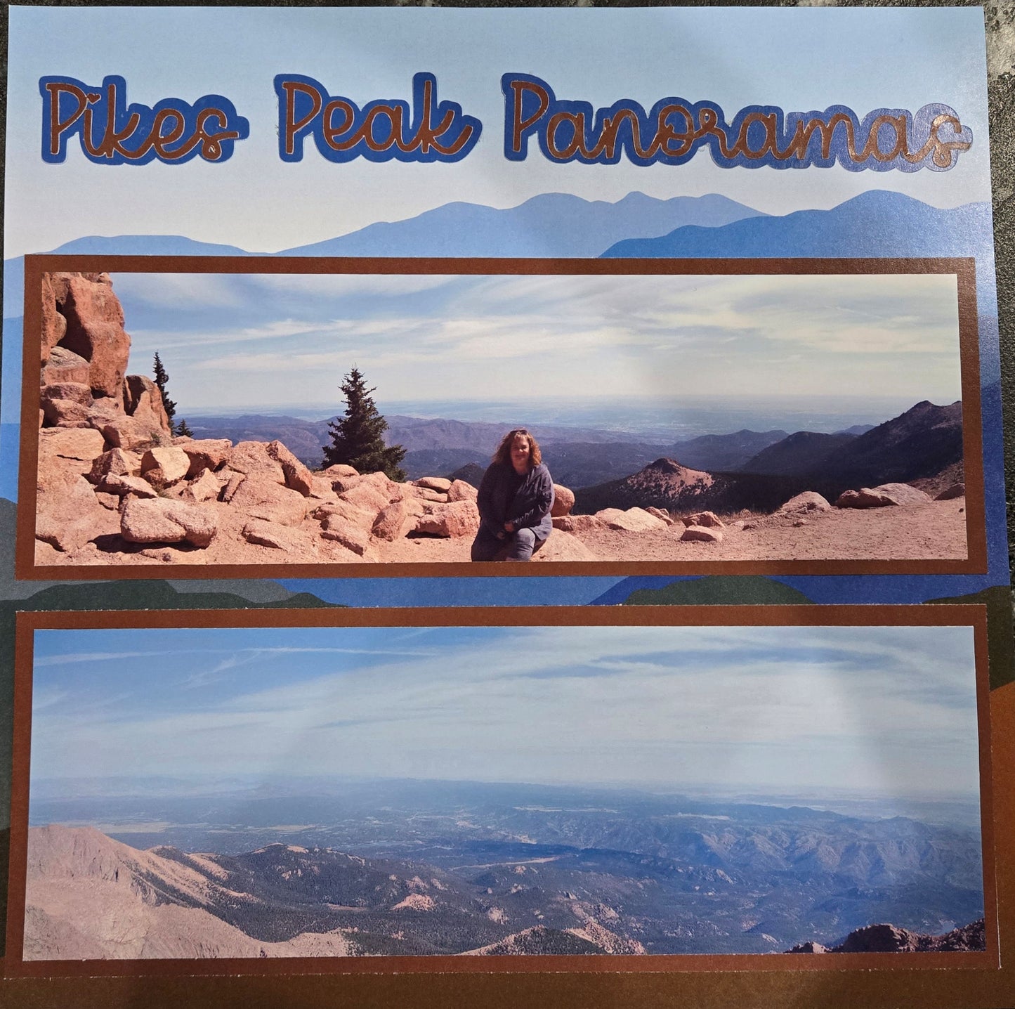 Pikes Peak Panoramas Paper Piecing Matted Title