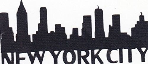 New York Cityscape Die Cut Title