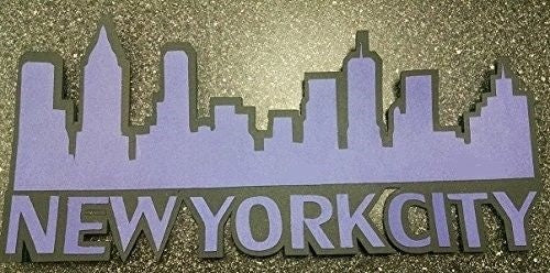 New York City Cityscape Die Cut Title