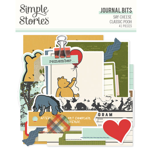 Say Cheese Classic Pooh Journal Bits Die Cut Ephemera