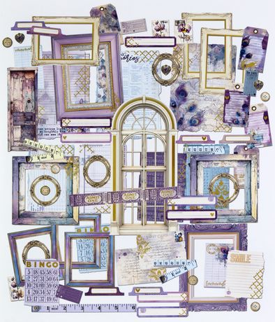 49 & Market Plume & Petals Ephemera & Frames