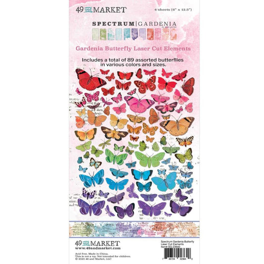 49 and Market Spectrum Gardenia Butterfly Cutouts