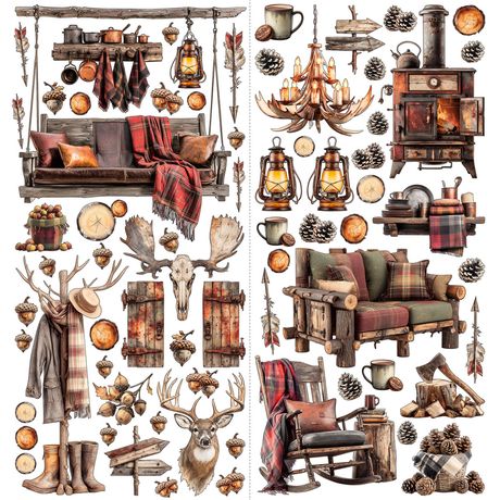 49 and Market Timber and Tweed Laser Cut elements