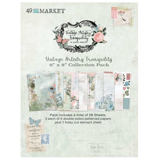 49 and Market Vintage Artistry Tranquility 6x8 Paper Pack