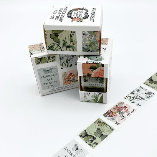 49 and Market Vintage Artistry Tranquility Postage Washi Tape