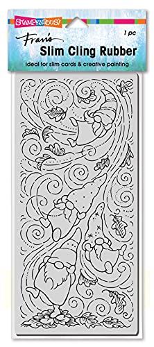 Stampendous Slim autumn Gnome Cling Stamp
