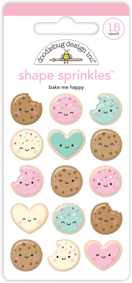 Doodlebug Made with Love Bake Me Happy Sprinkle Stickers