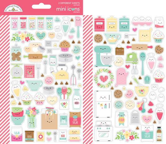 Doodlebug Designs Made with Love Mini Icon Stickers