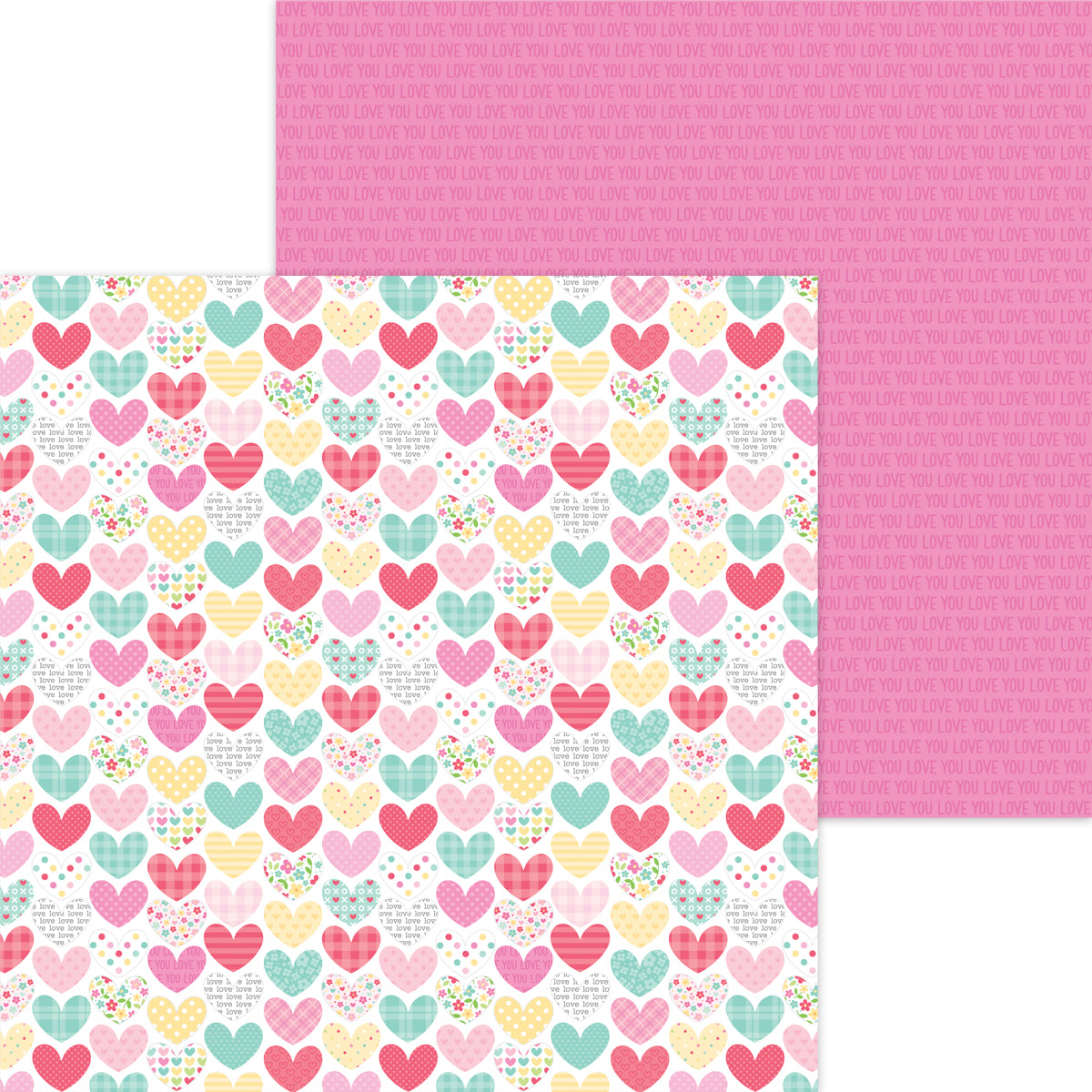 Doodlebug Designs Made with Love Heartwarmer Paper