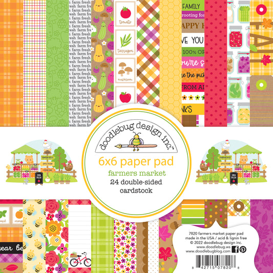 Doodlebug Farmer's Market 6x6 Paper Pad