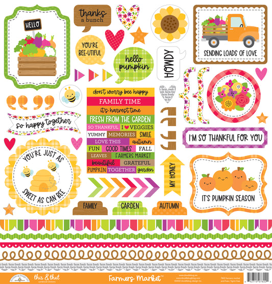 Farmer's Market 12x12 This & that Stickers