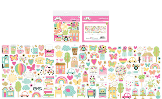 Doodlebug Designs Hello Again Odds and Ends Die Cuts