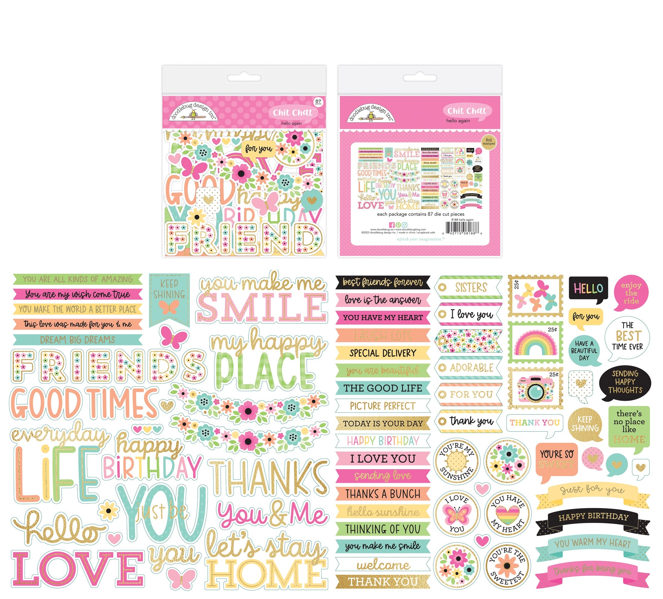 Hello Again Chit Chat Die Cuts – Country Croppers