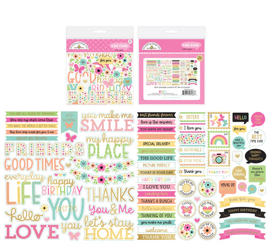 Doodlebug Designs Hello Again Chit Chat Die Cuts