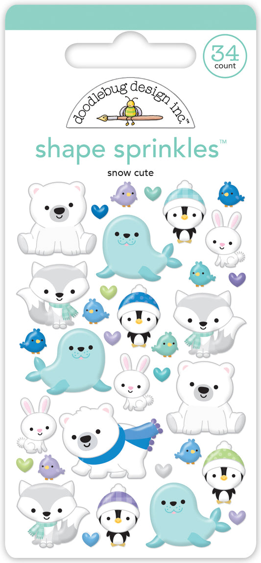 Snow Cute Epoxy Sprinkle Stickers