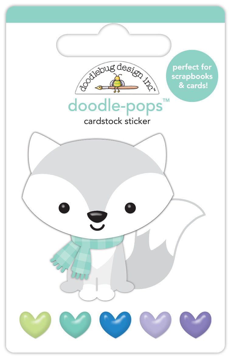 Doodlebug Frosty Fox Doodle Pop Stickers