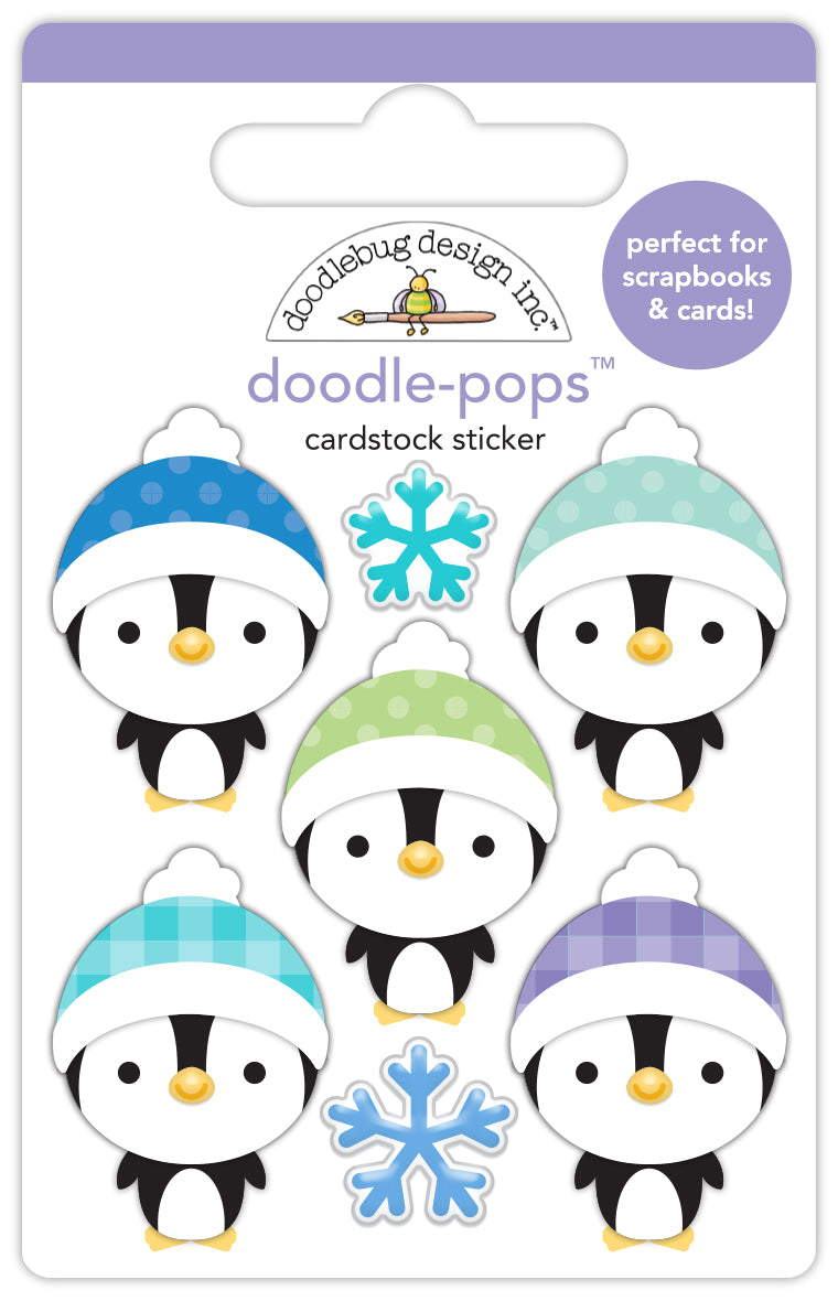 Doodlebug Penguin pals 3d Doodle Pop Stickers