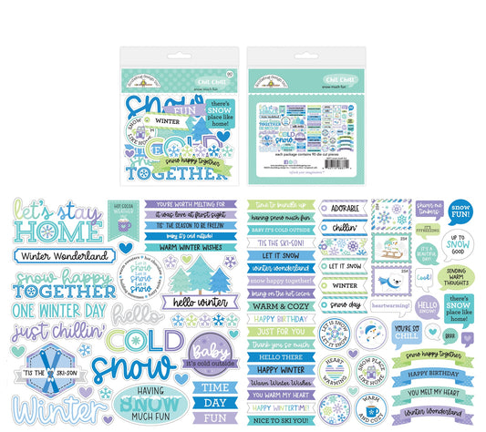 Doodlebug Snow Much Fun Chit Chat Die Cuts