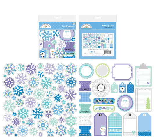 Doodlebug Snow Much Fun Bits and Pieces Die Cuts