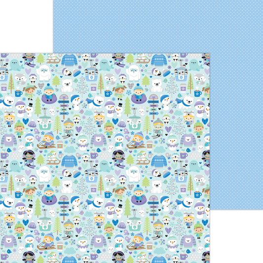 Winter Snowman Patterned Paper Aesthetic Scrapbook Paper - Temu