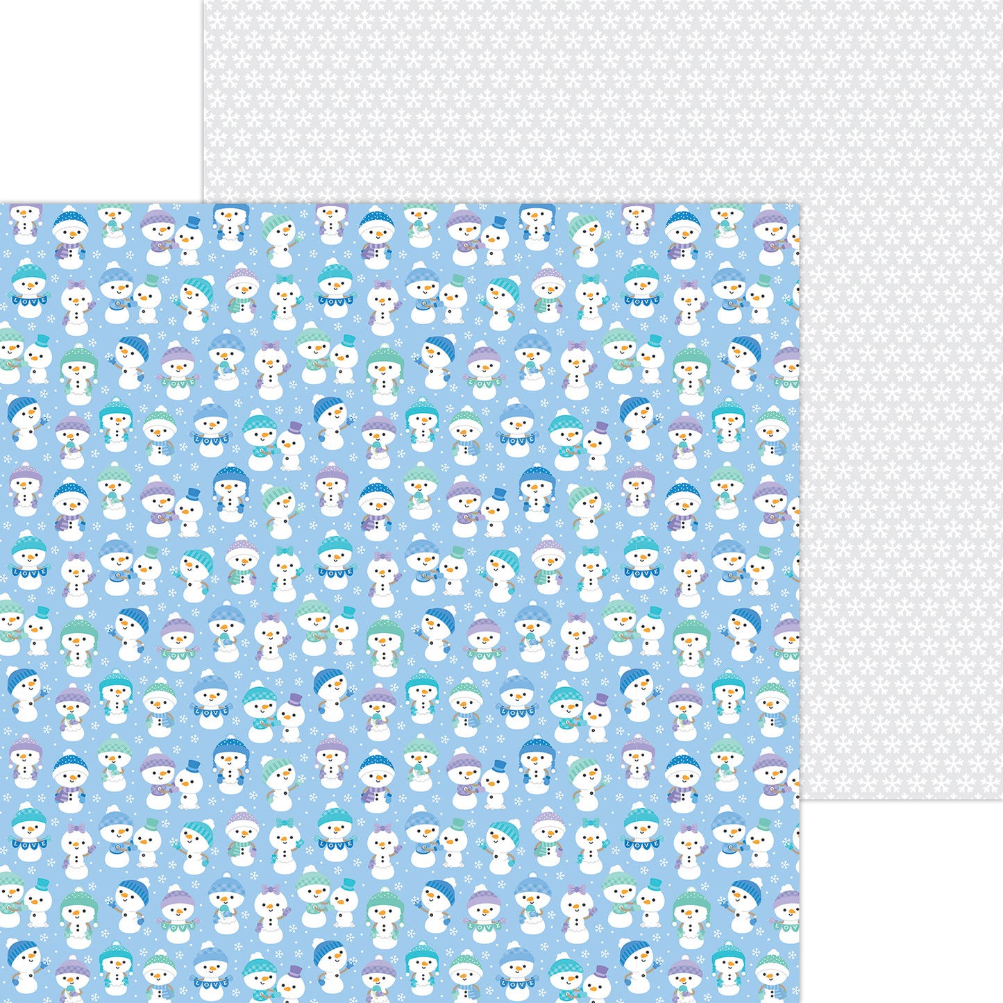 Frosted Friends Snow Much Fun Scrapbook Paper