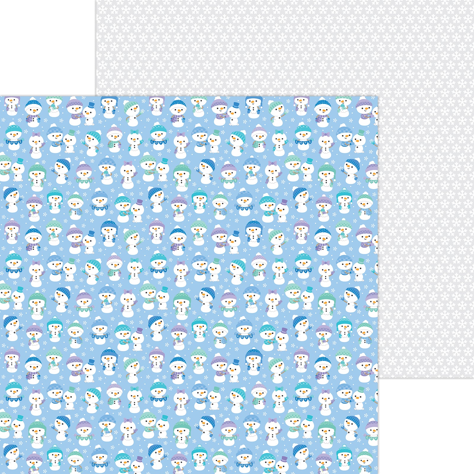 Frosted Friends Snow Much Fun Scrapbook Paper