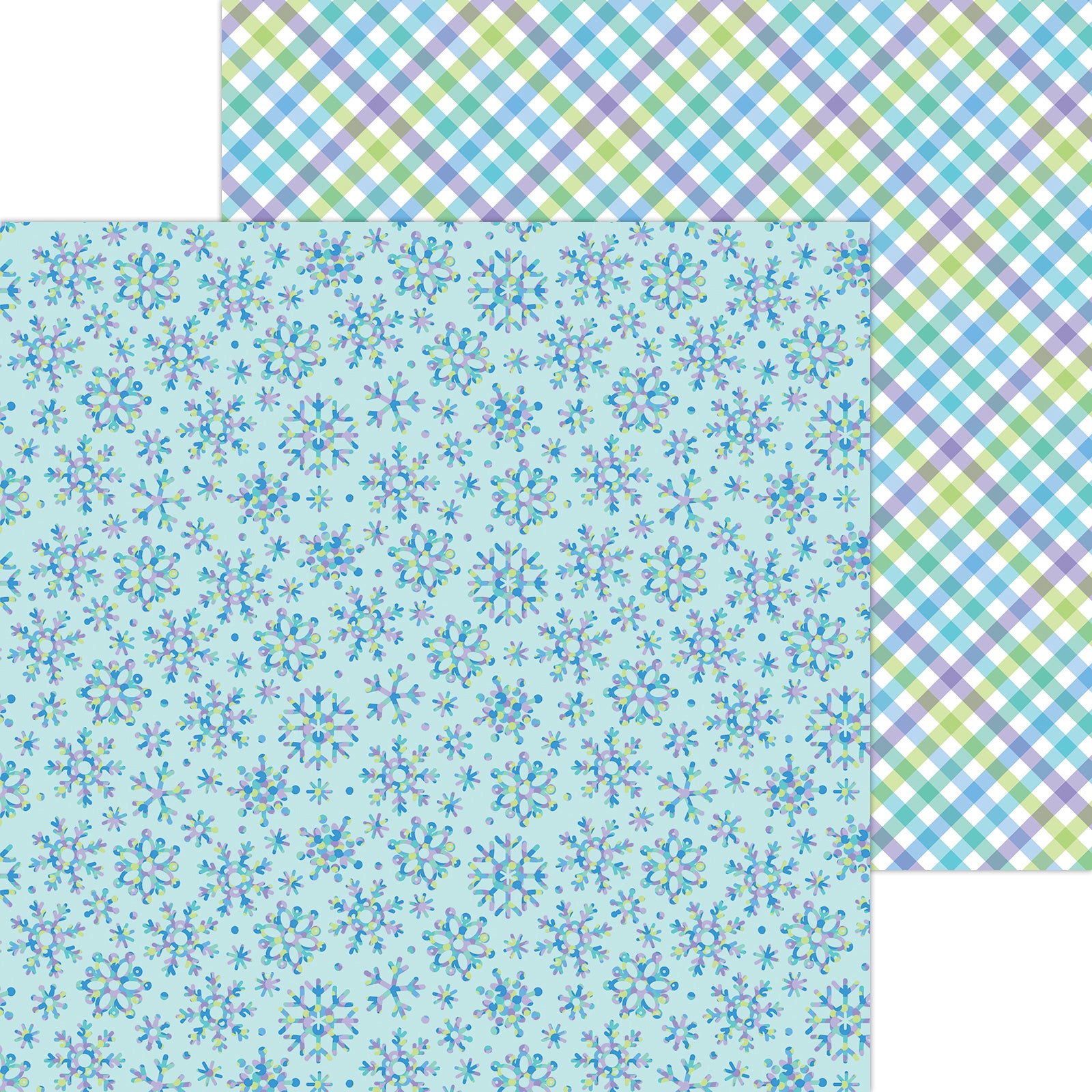 Ice Crystals Snow much Fun Scrapbook Paper