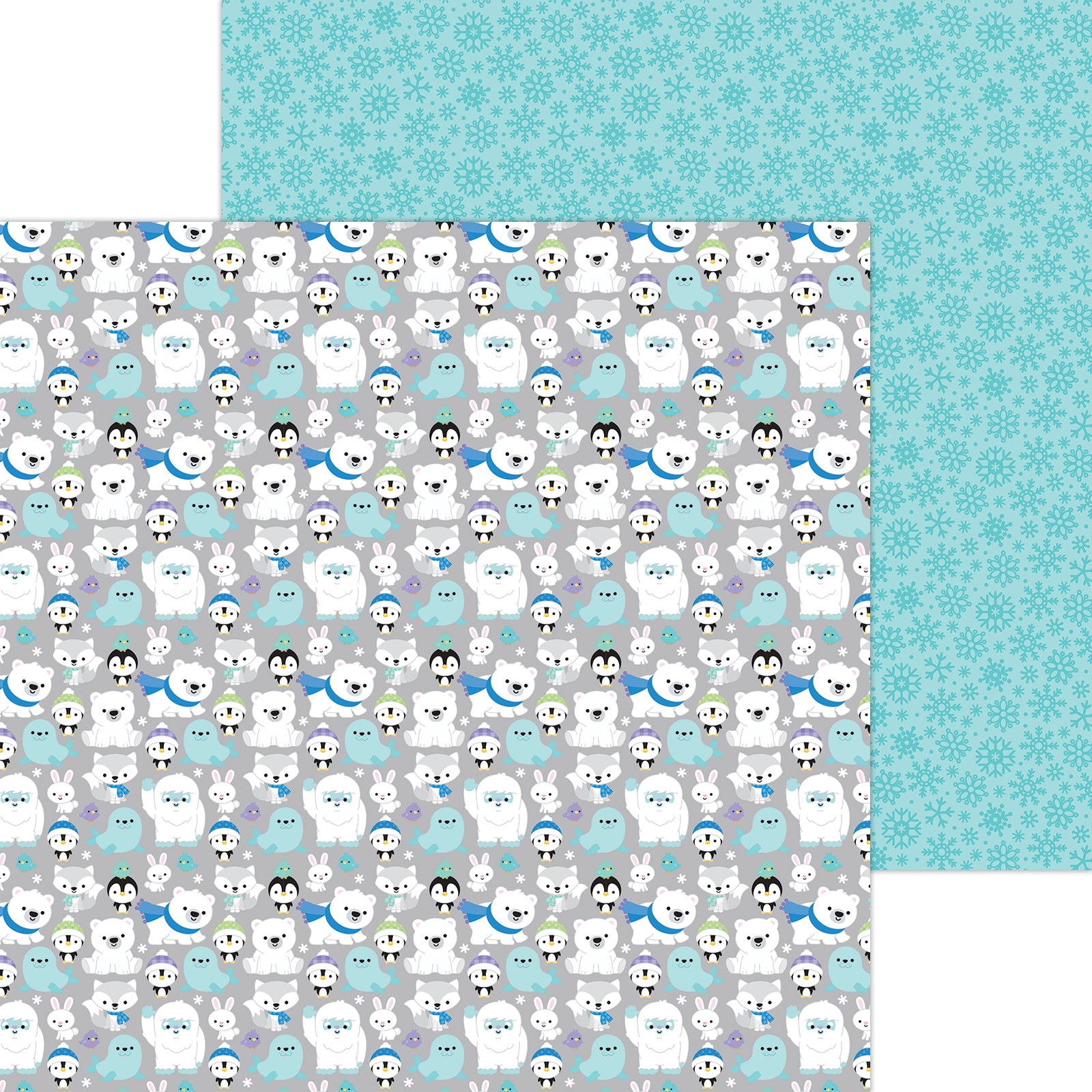 Snow Happy Together Snow Much Fun Scrapbook Paper