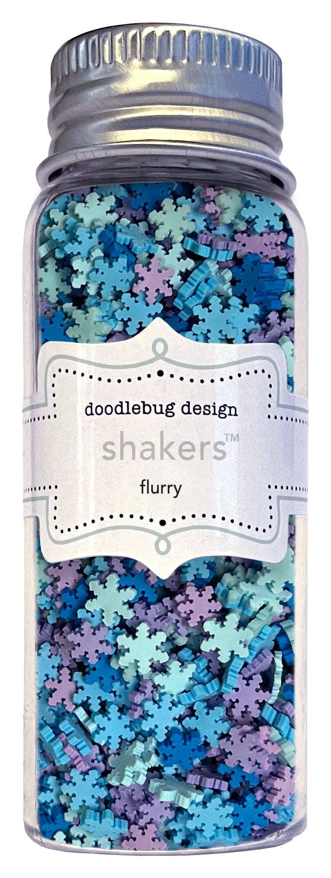 Flurries Shaker Embellishments in Jar - by Doodlebug