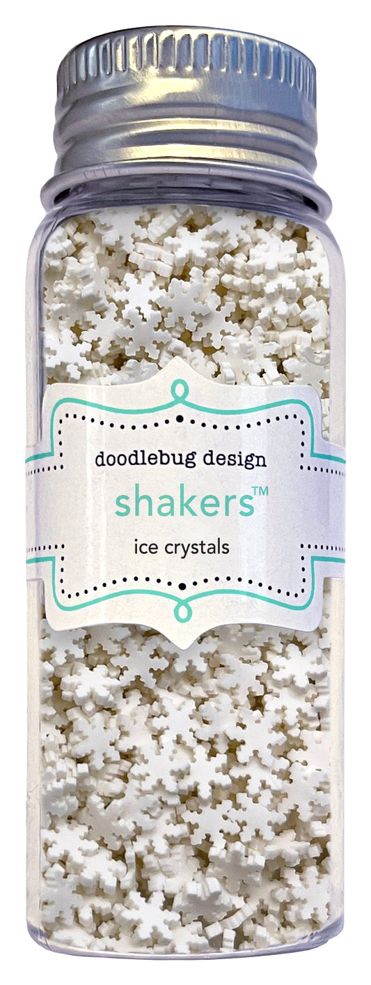 Doodlebug Designs Ice Crystal Snowflake Shaker Pieces