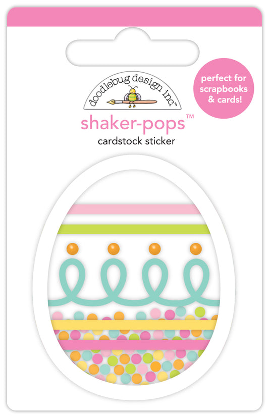 Doodlebug Bunny Hop Egg-Stra Shaker Pop