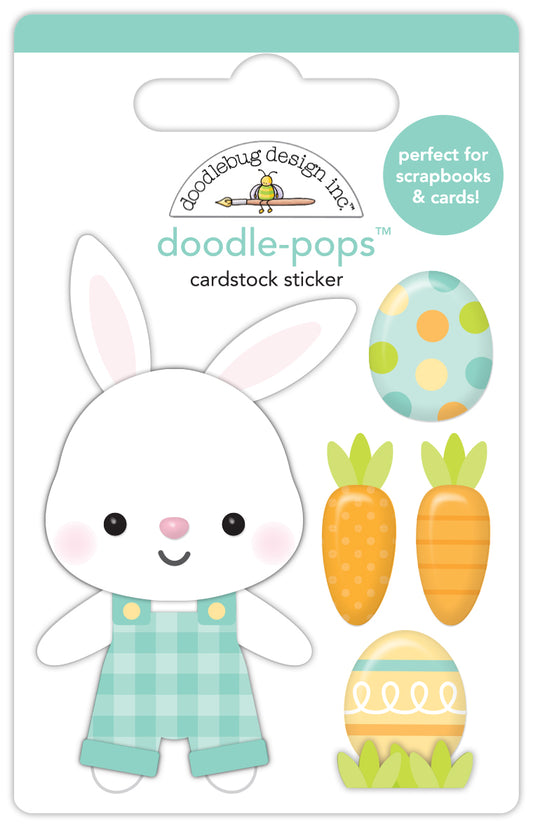 Doodlebug Bunny Hop Mr Cottontail Doodle Pop Stickers