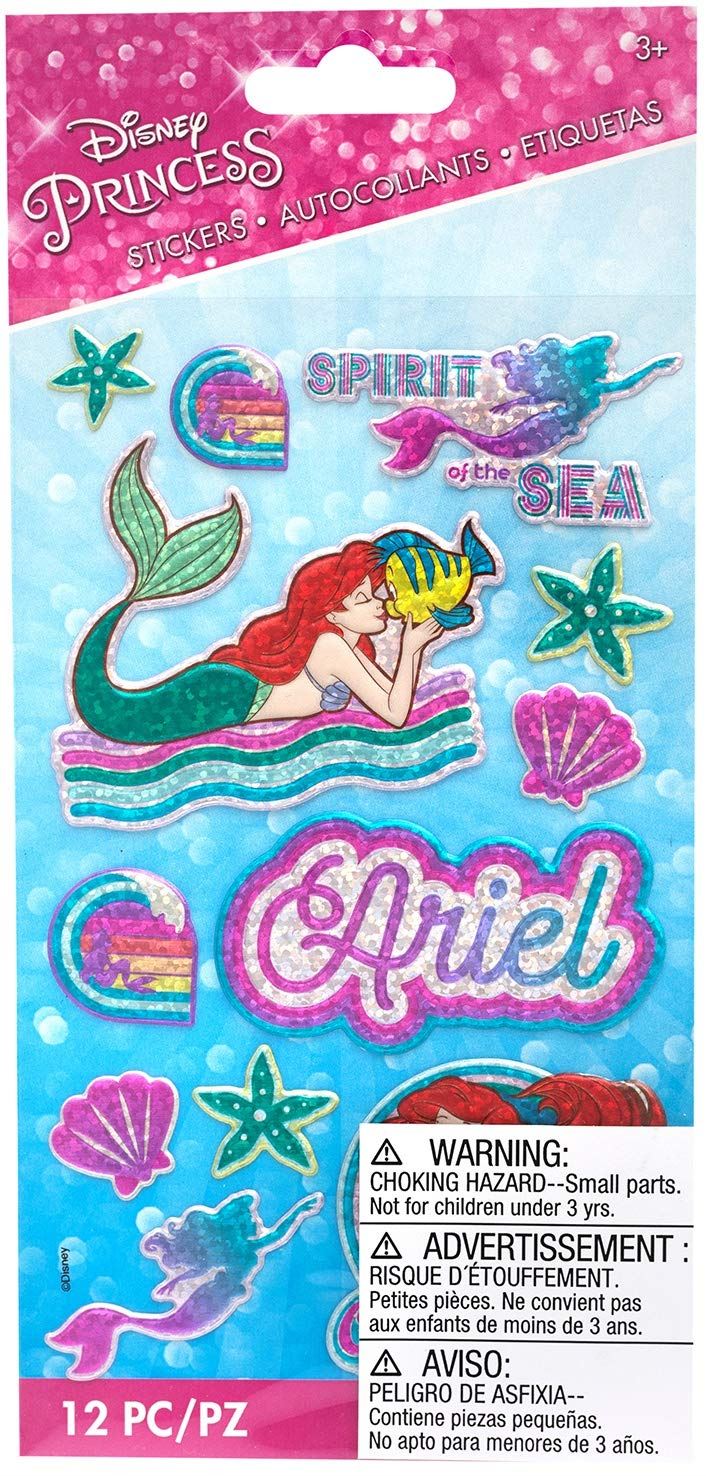 Disney Ariel Little Mermaid Dimensional Stickers
