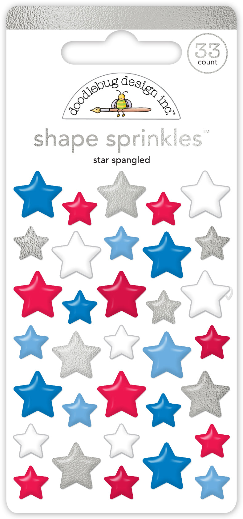 Hometown USA Star Spangled Star Sprinkles Stickers – Country Croppers