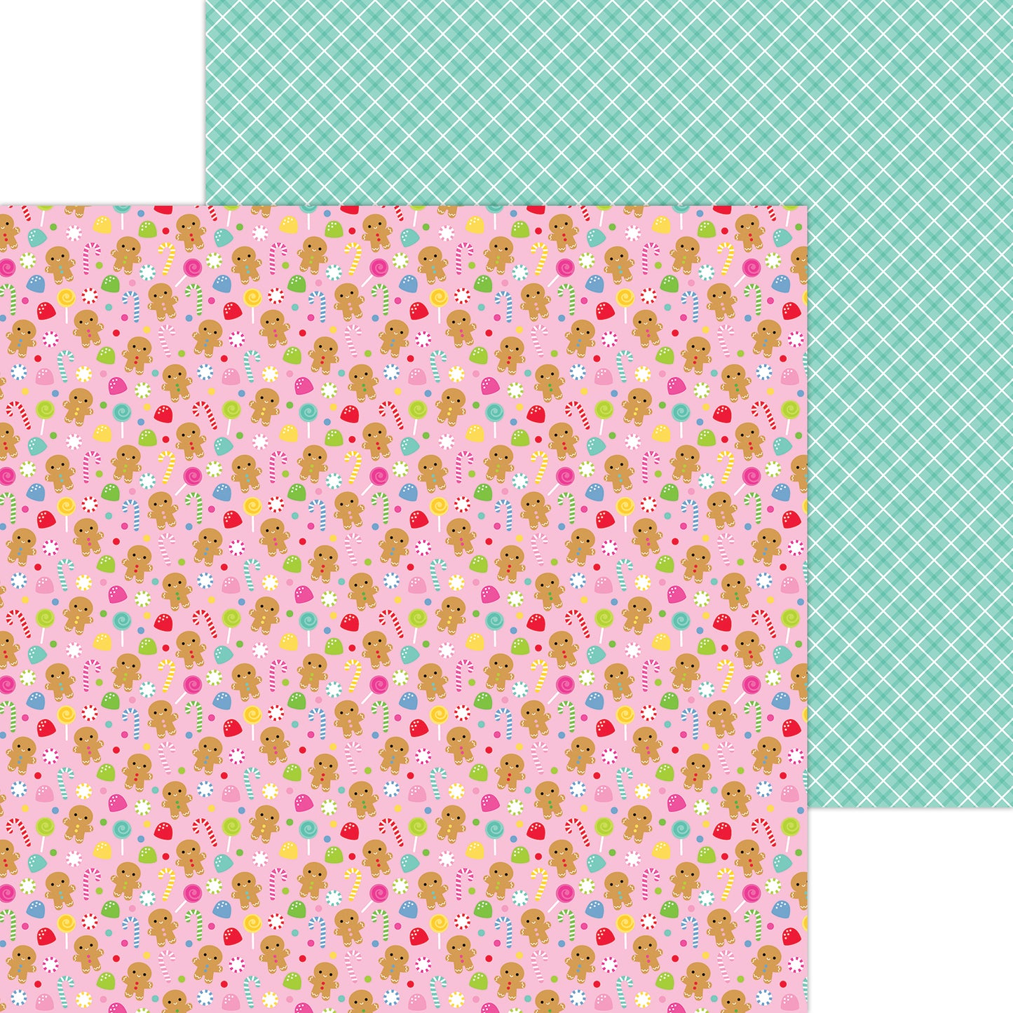 Cookies & Candy Oh What Fun Scrapbook Paper by Doodlebug