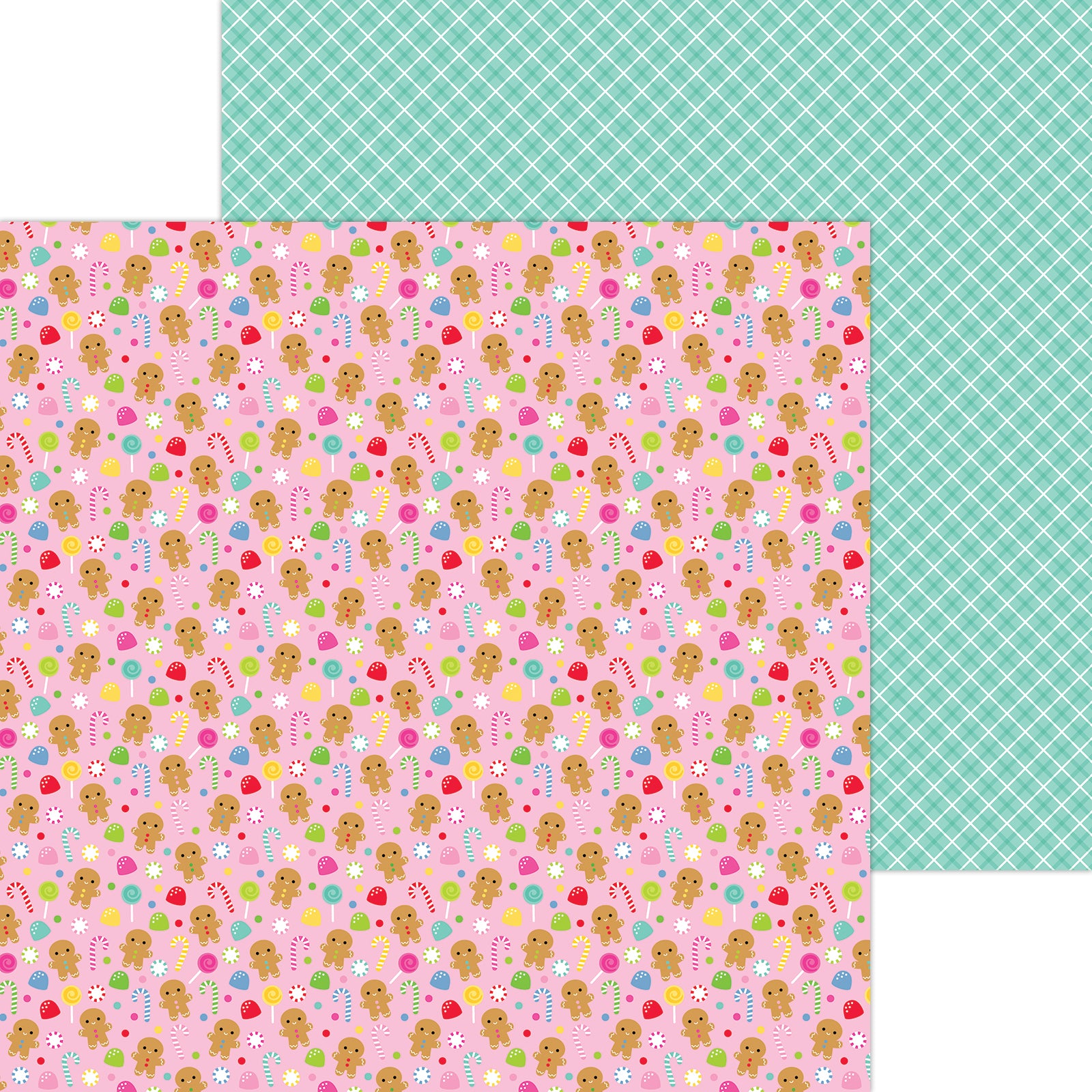 Cookies & Candy Oh What Fun Scrapbook Paper by Doodlebug