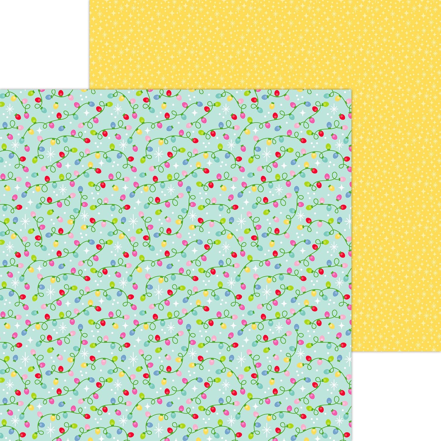 Doodlebug Designs Oh What Fun Christmas Twinkle Time Scrapbook Paper