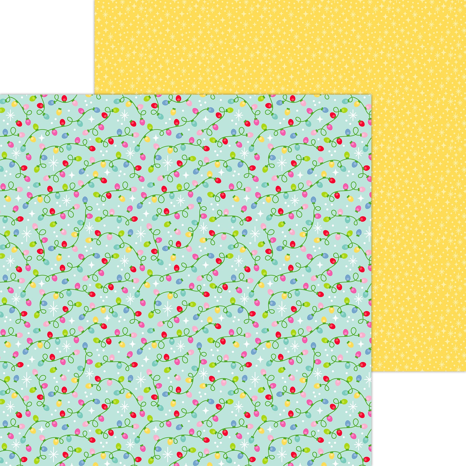 Doodlebug Designs Oh What Fun Christmas Twinkle Time Scrapbook Paper
