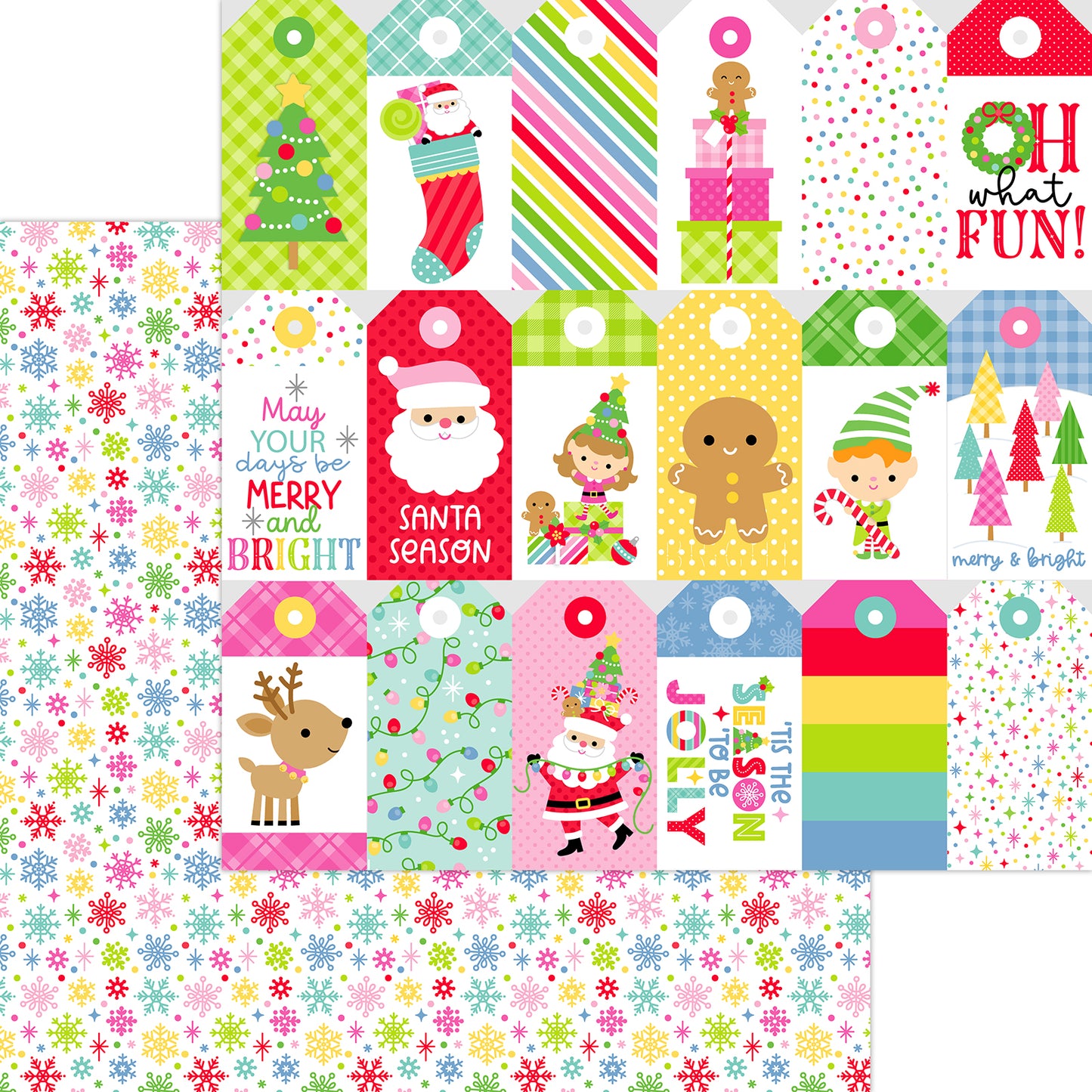 Oh What Fun - Snow What Fun Scrapbook Paper by Doodlebug Designs