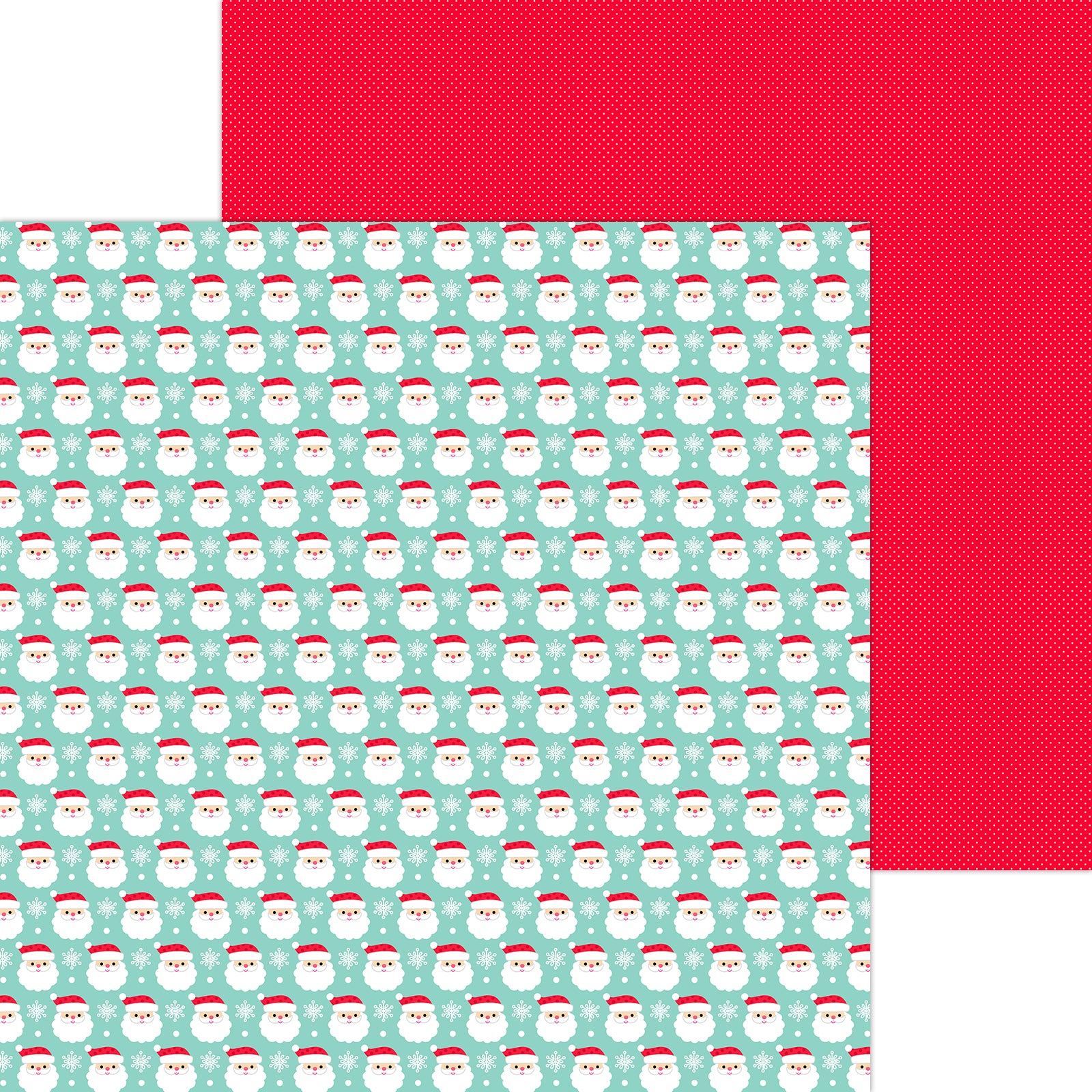 Doodlebug Designs Here Comes Santa - Oh What Fun Scrapbook Paper