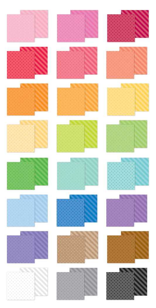 Doodlebug Designs 6x8 Petite Prints Dot Stripe Paper Pad