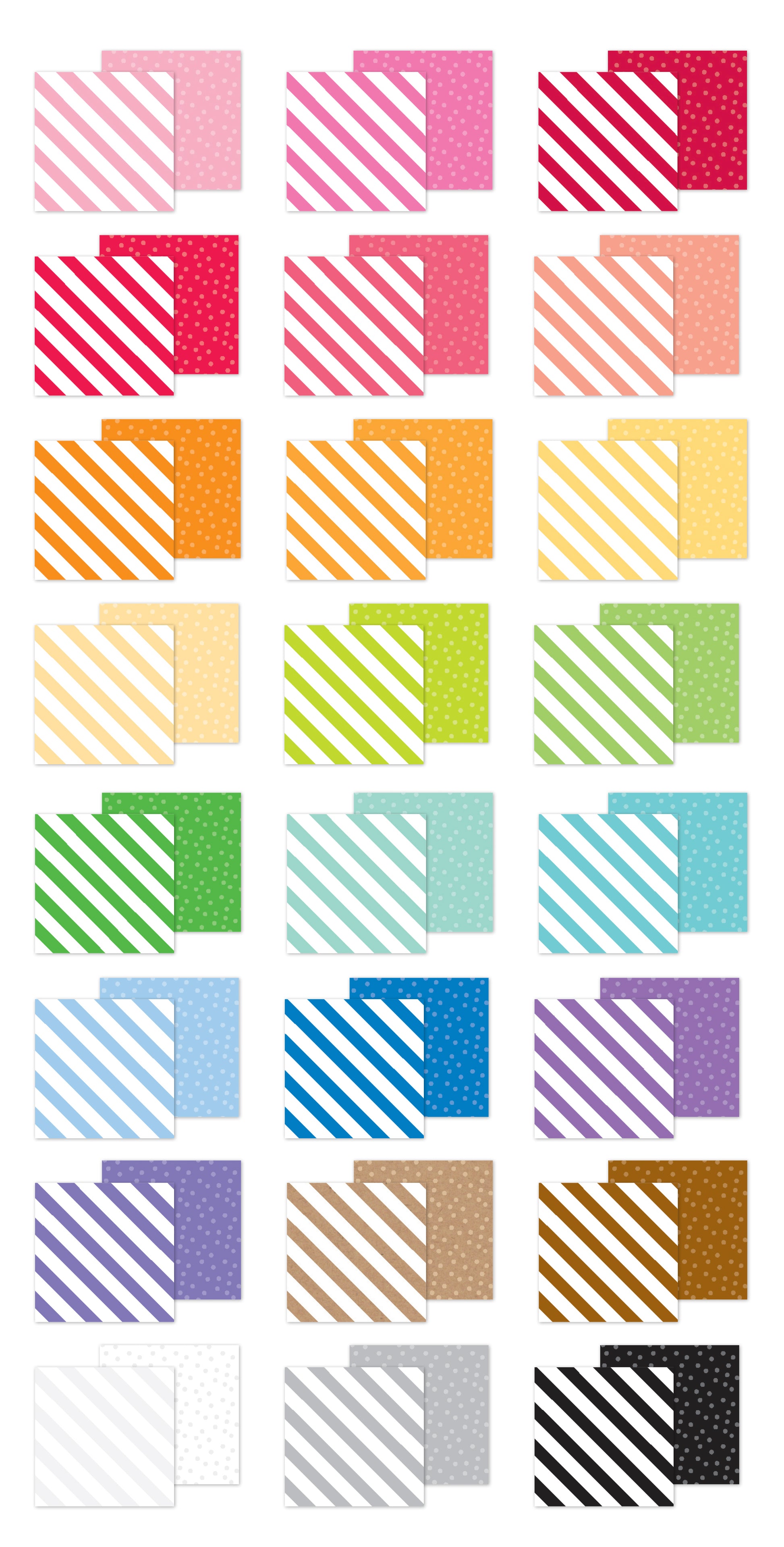 Doodlebug Designs 6x8 Candy Stripe Sprinkles Paper Pad 