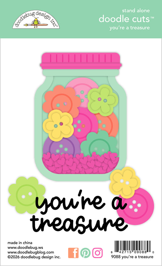 You're a Treasure Doodle Cuts Dies by Doodlebug