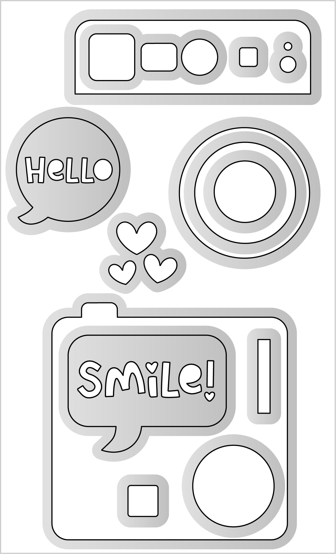Smile Doodle Cuts Dies by Doodlebug