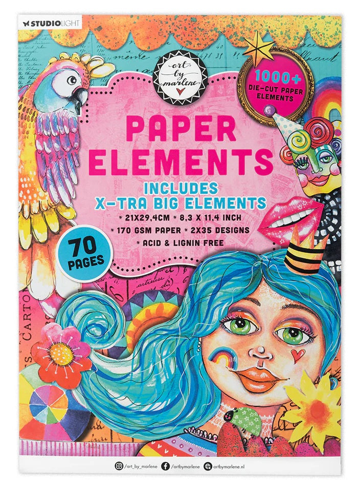 Art by Marlene X-tra Big Die Cut Paper Elements