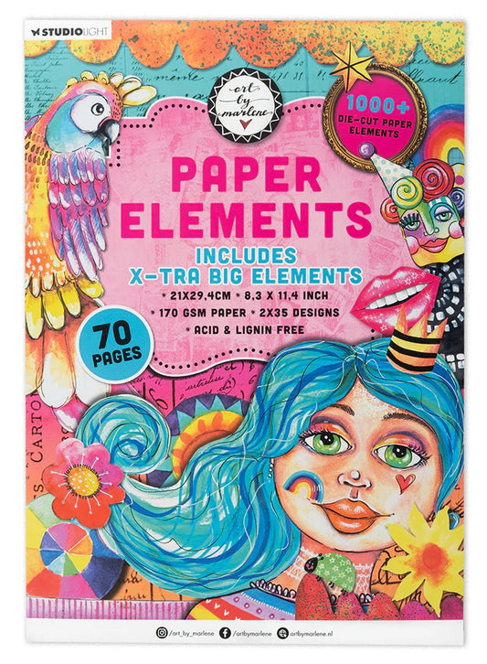 Art by Marlene X-tra Big Die Cut Paper Elements