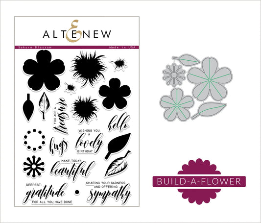 Altenew Build a Flower Sakura Blossom Stamps and Dies Set