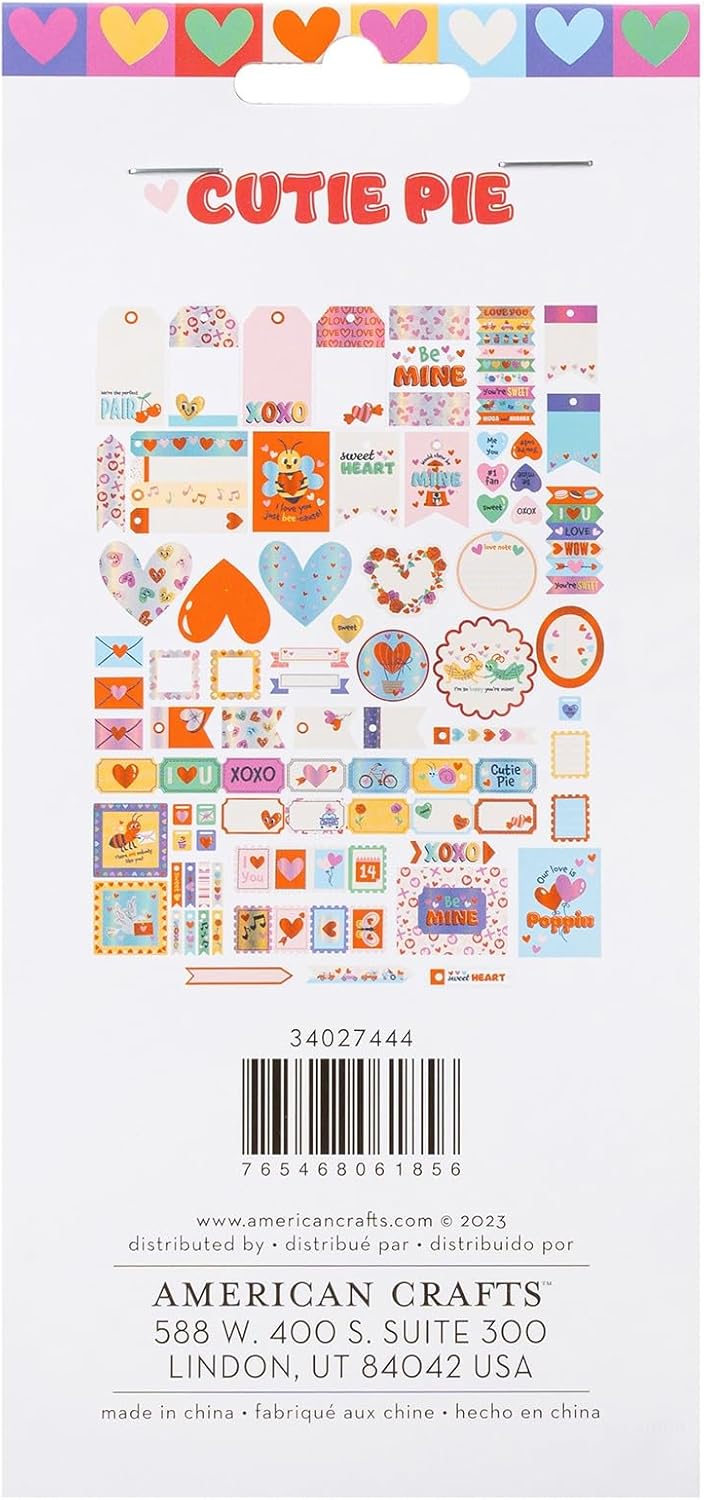 American Crafts Cutie Pie Ephemera Set